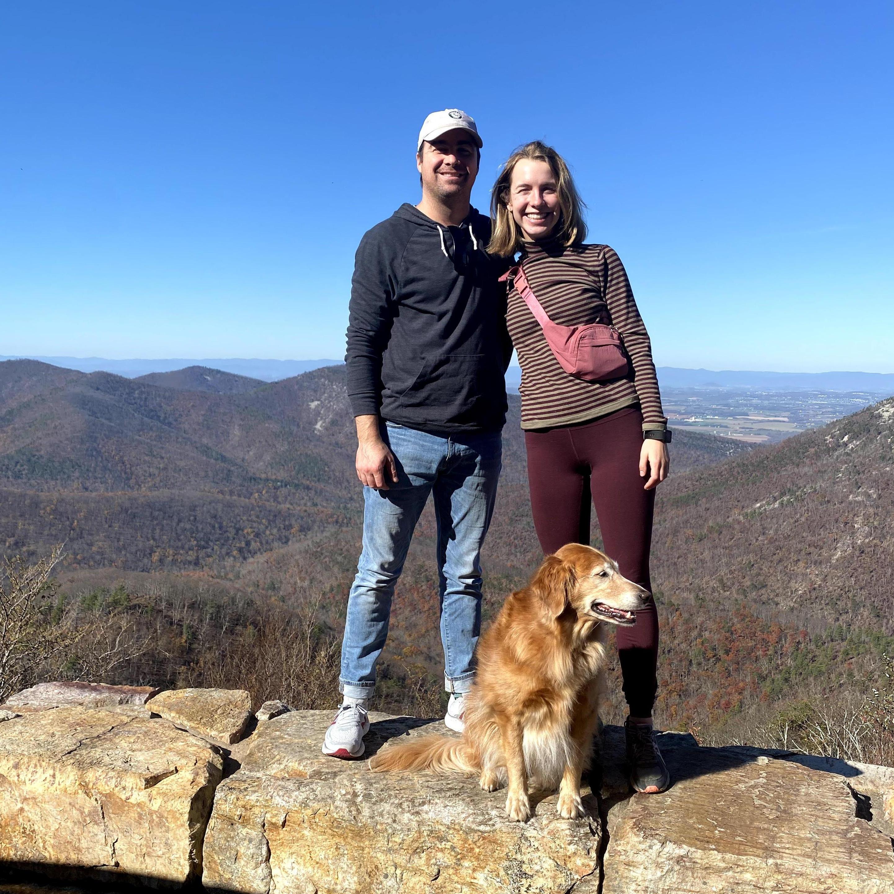 Dave Sela and Chaya in Shenandoah National Park