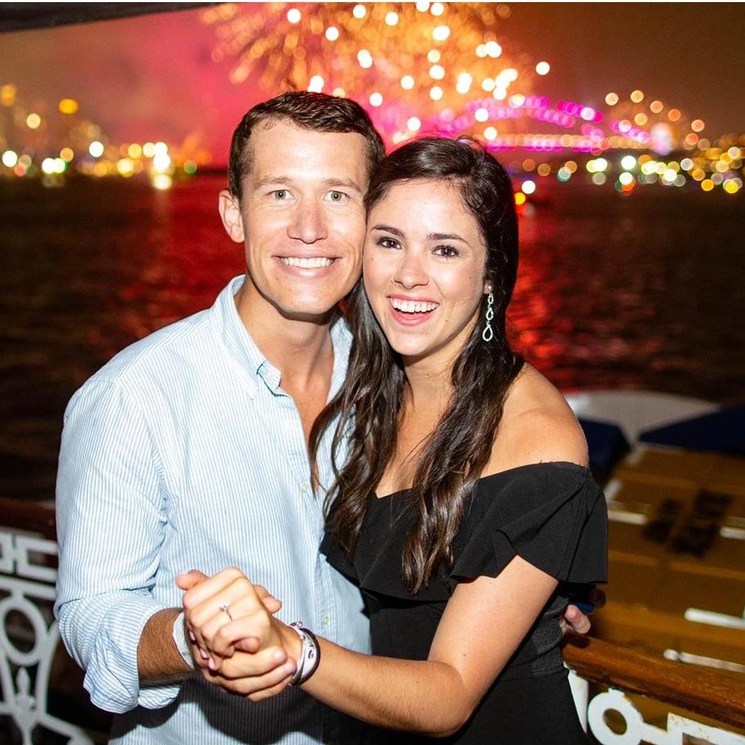 We got engaged on NYE in Sydney, Australia!