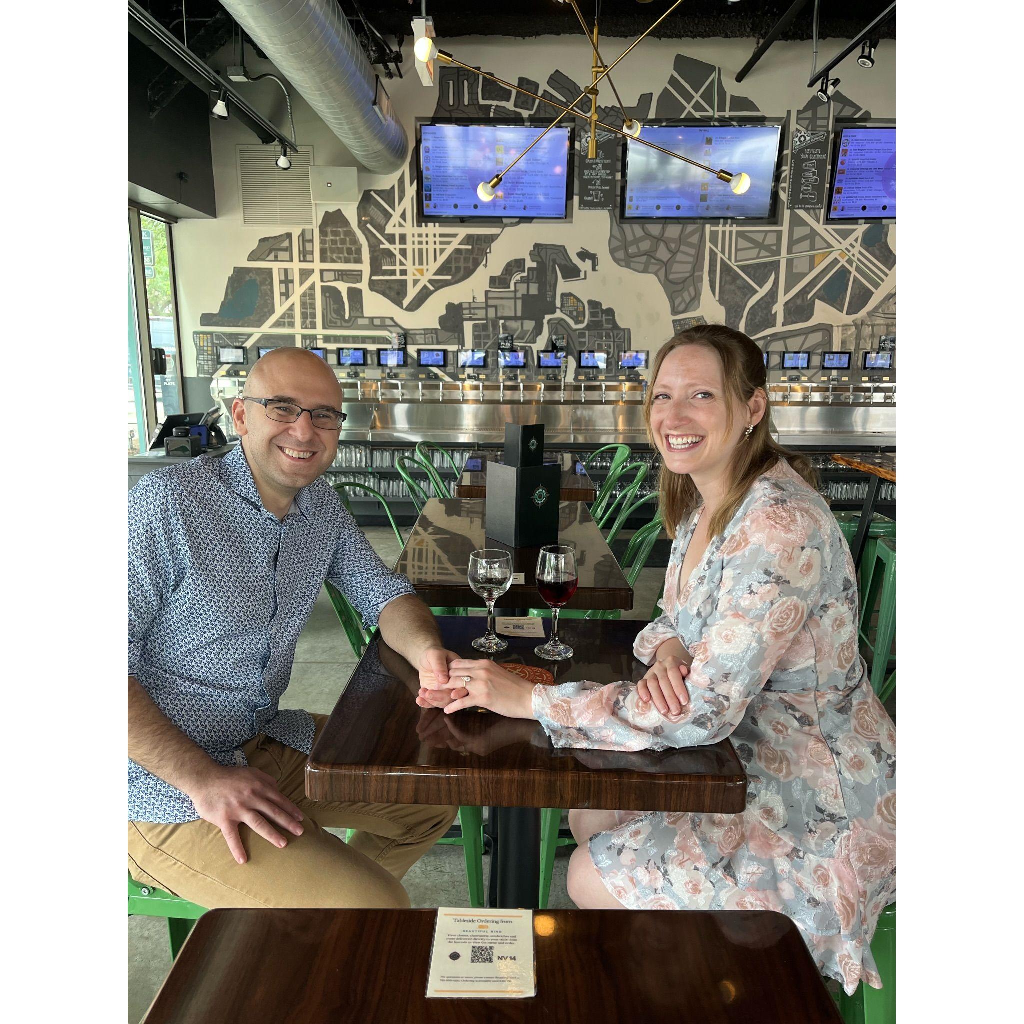 Sitting at the table where we first met
