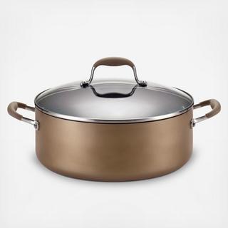 Advanced Bronze Nonstick Covered Wide Stockpot