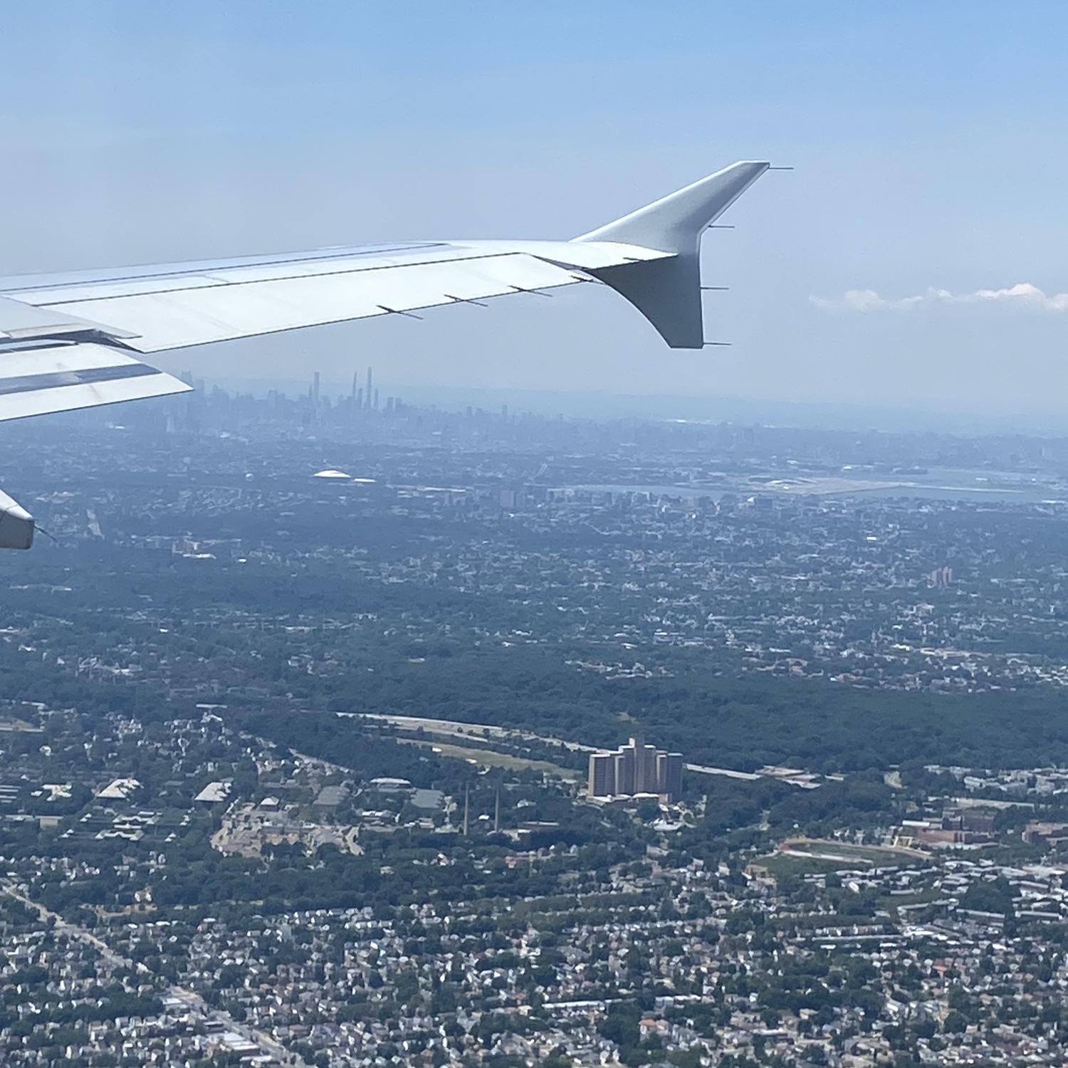 Baley and Travis’s first plane ride . Enroute to california