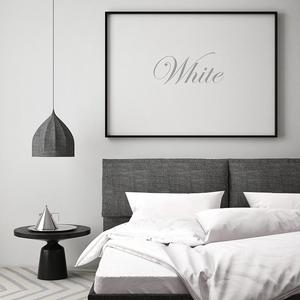 Linen Home 100% Cotton Percale Sheet Set, White Queen Sheet 4 Piece Set, Long-Staple Compact Pure Natural Cotton Bedsheets, Crisp and Strong Percale Weave