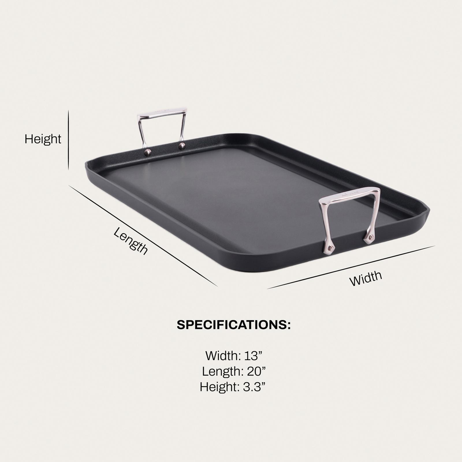 All-Clad, HA1 Expert Hard Anodized Nonstick Double-Burner Griddle