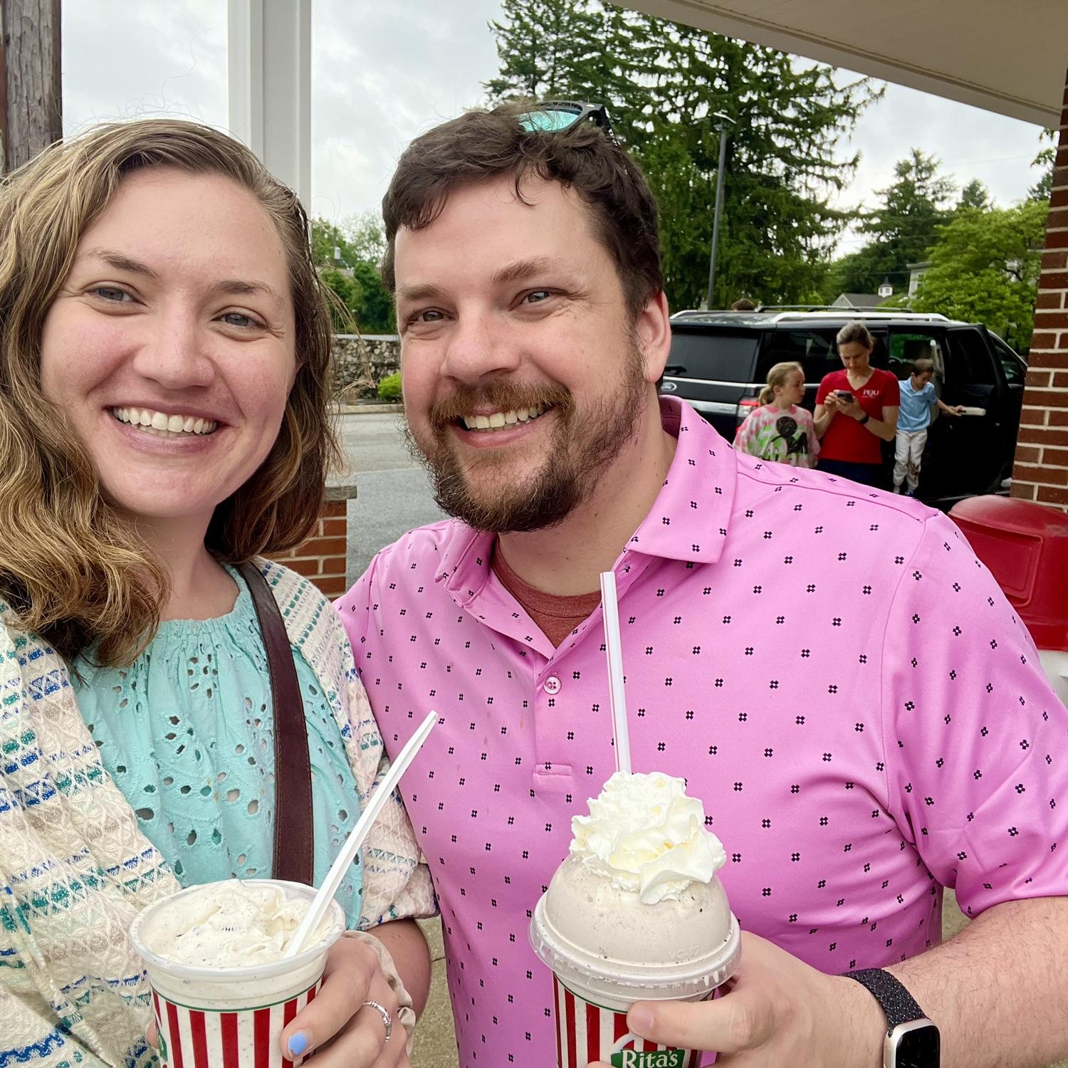 We celebrate each dating anniversary with ice cream, of course 🍦