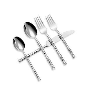 Hampton Forge Signature Bamboo Mirror 20-Piece Flatware Set