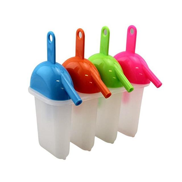 Ice Lolly Pop Mold Popsicle Maker with Straw Makes BPA Free Just Pop In The Freezer for a Healthy Snack