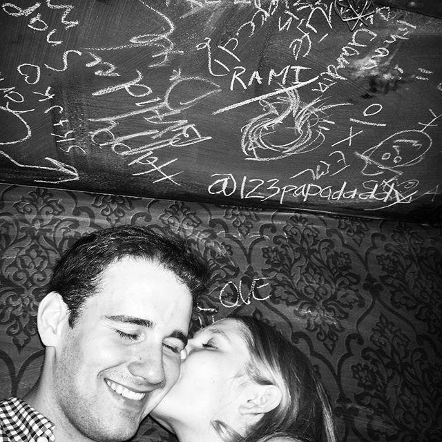Revisiting the site of our first kiss.