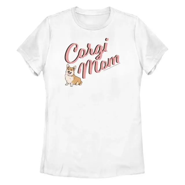 Women's A Dog's Purpose Corgi Mom T-Shirt - White - X Large