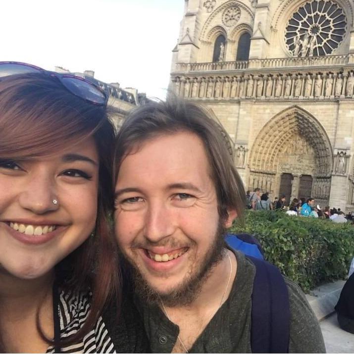 Soaking in the beauty of the Notre Dame in Paris, France