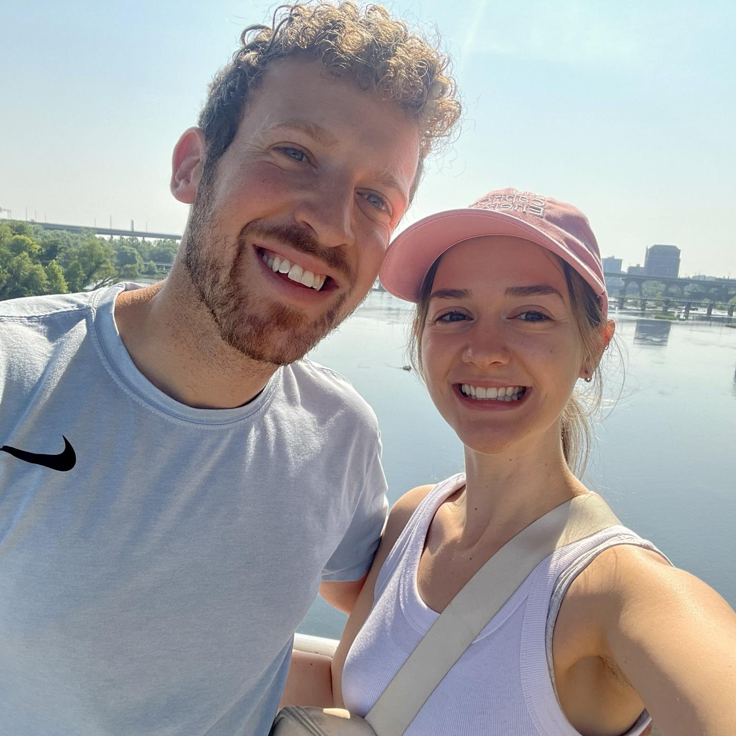 Hiking on the James River, June, 2023.