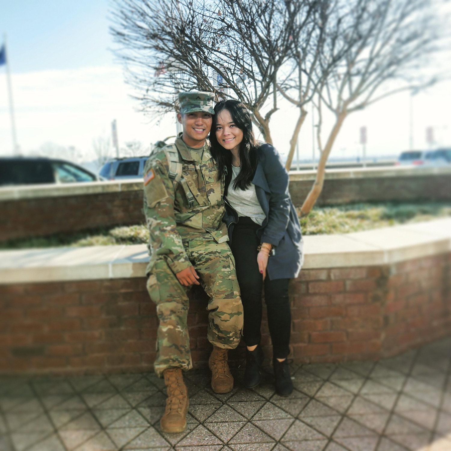 Richie on break from boot camp