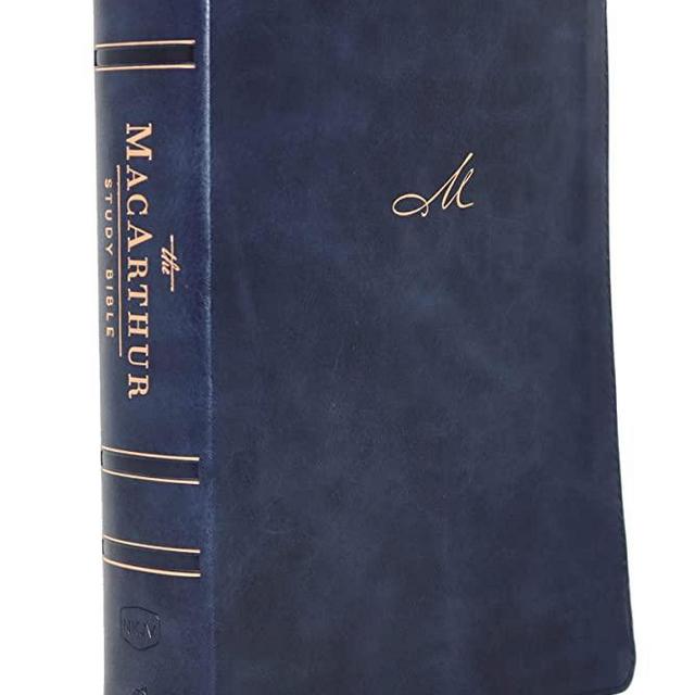NKJV, MacArthur Study Bible, 2nd Edition, Leathersoft, Blue, Thumb Indexed, Comfort Print: Unleashing God's Truth One Verse at a Time