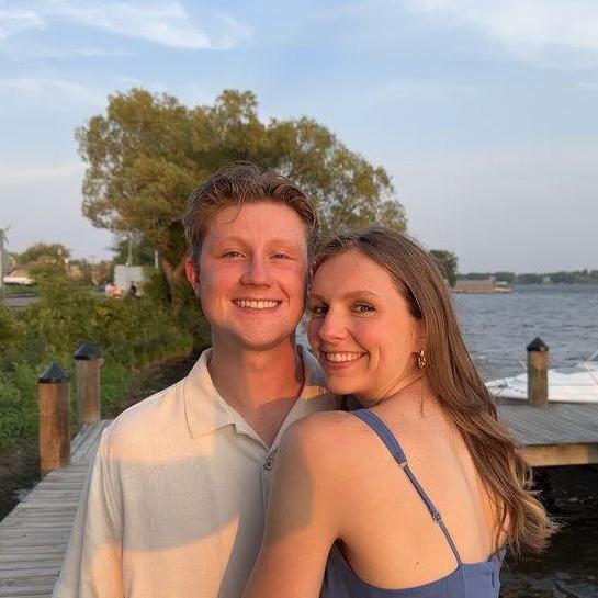 Golden hour after Cole's birthday dinner in Minnetonka. August 2023.