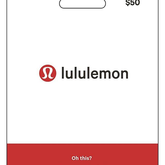 lululemon Gift Card $50