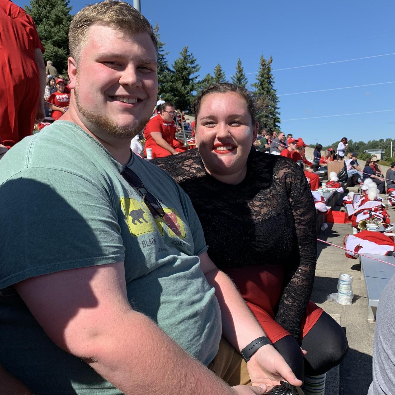 We are still just two band nerds in love.