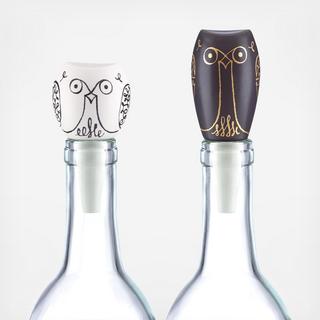 Woodland Park Owl Bottle Stopper, Set of 2