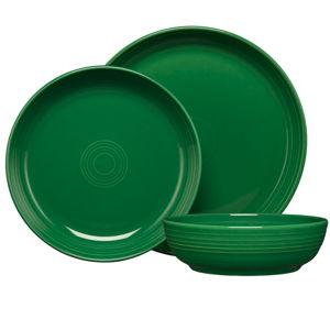 Coupe Bowl 3-Piece Place Setting - Jade