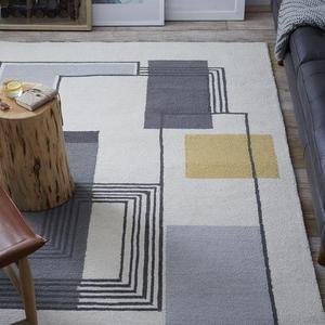 Abstract Lines Special Order Wool Rug (30-Day Delivery)