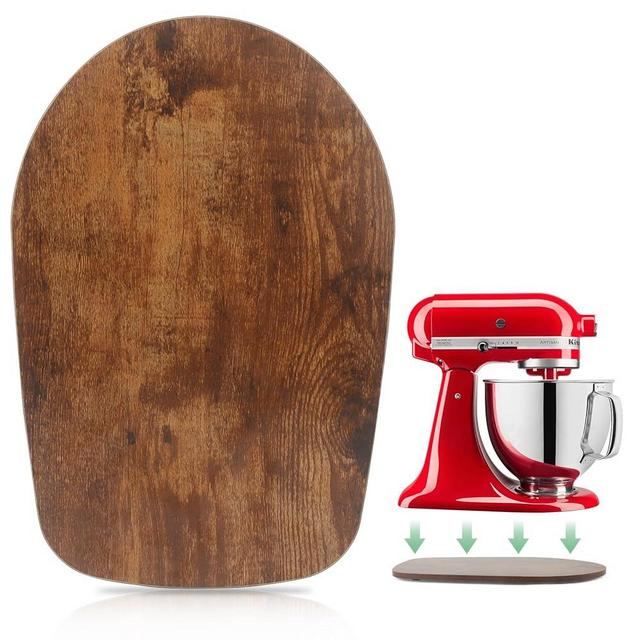 Compatible with Kitchen aid 4.5-5 Qt Mixer Slider - Appliance Slider for Tilt Head Kitchen aid Stand Mixer Artisan, Countertop Storage Mover Sliding Tray Accessories Attachments (4 .5-5 Qt - Brown)