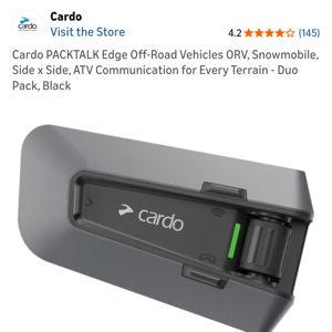 Cardo Motorcyle Comms/Speakers