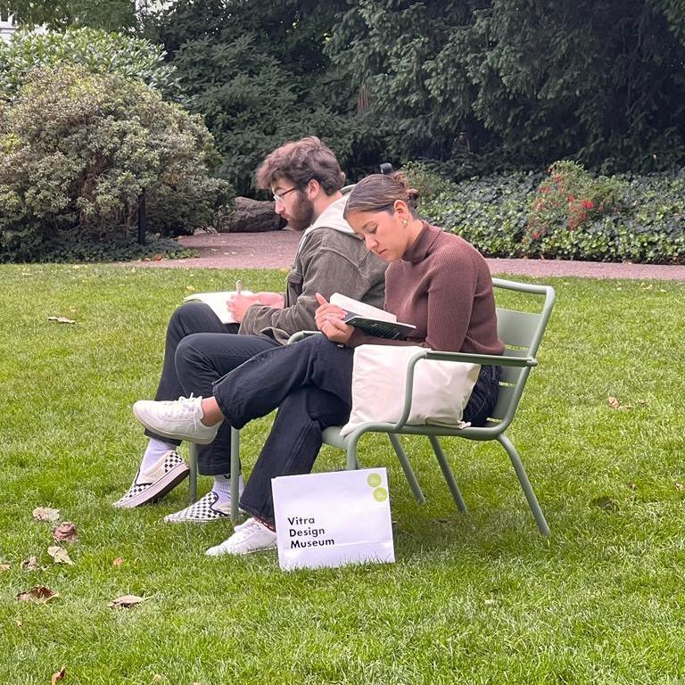 Caught off guard reading and sketching in Germany