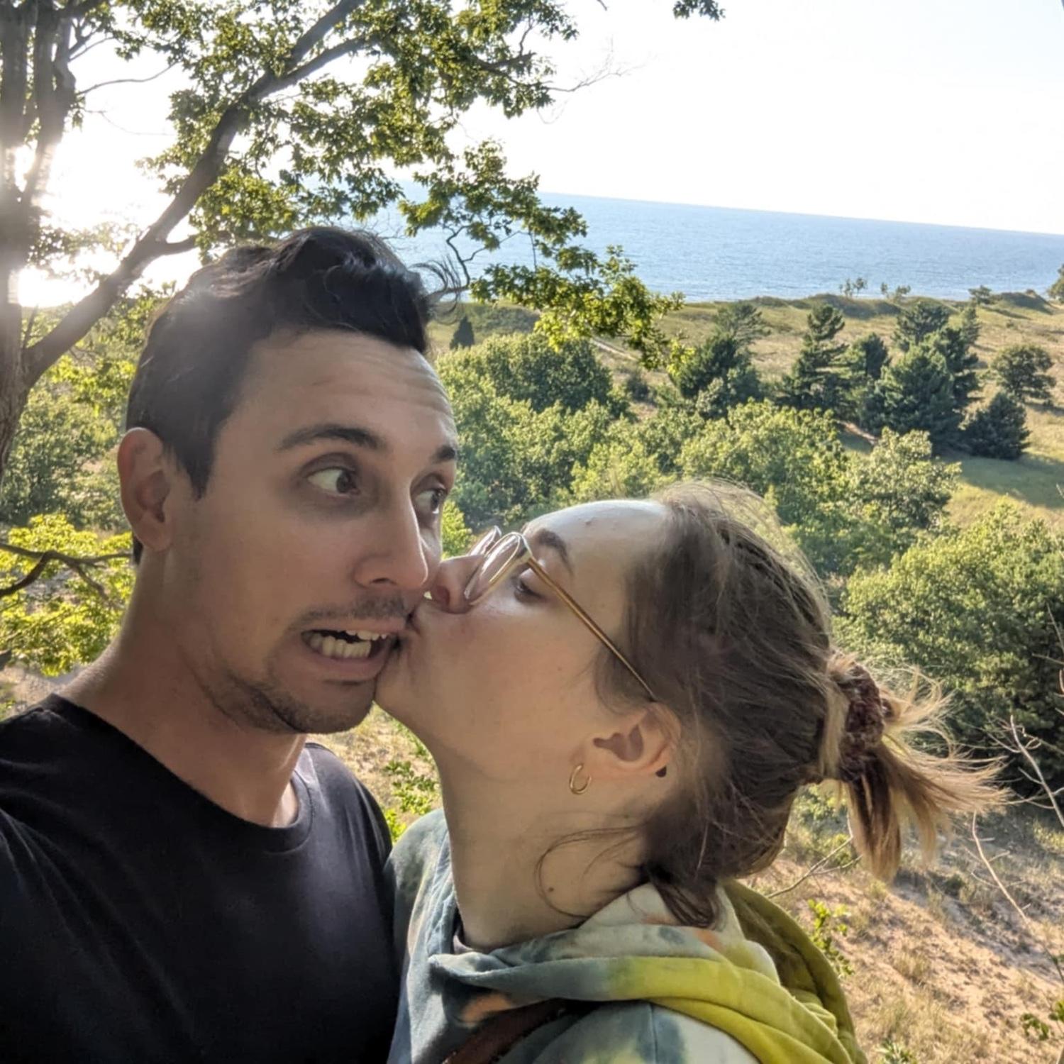 Hiking out at Rosy Mounds