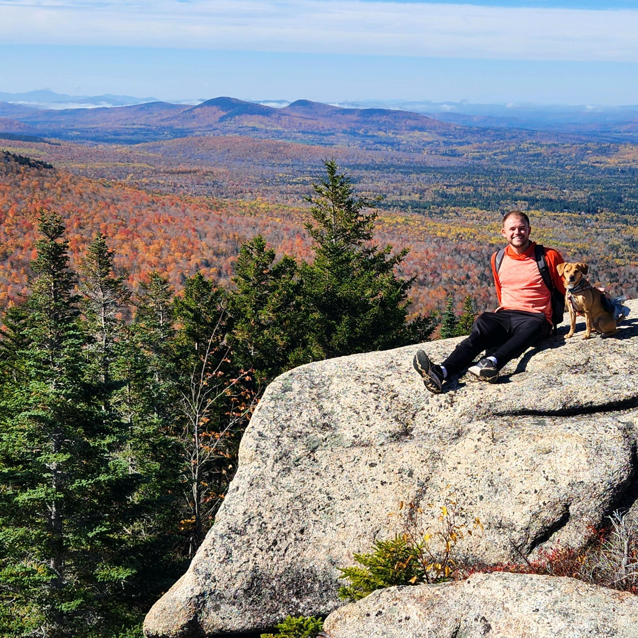 Franconia Notch State Park with Kojo.