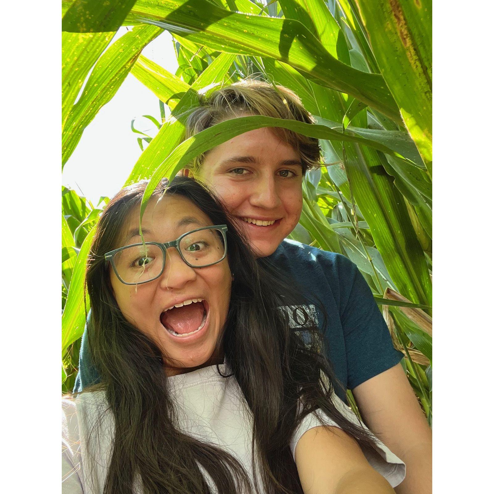 9.23.23 First Corn Maze together at Denver Downs Farm