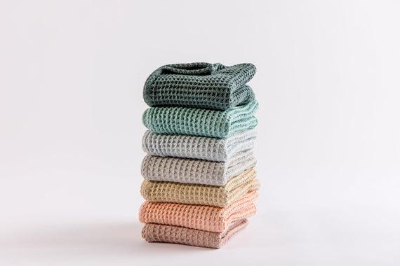 Waffle Baby Blanket (Balsam and Sand)