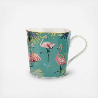 Sara Miller The Tahiti Flamingo Mug