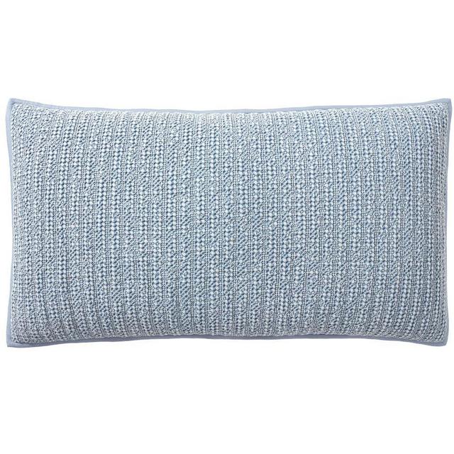 Chambray Honeycomb Quilted Shams, King, Set of 2
