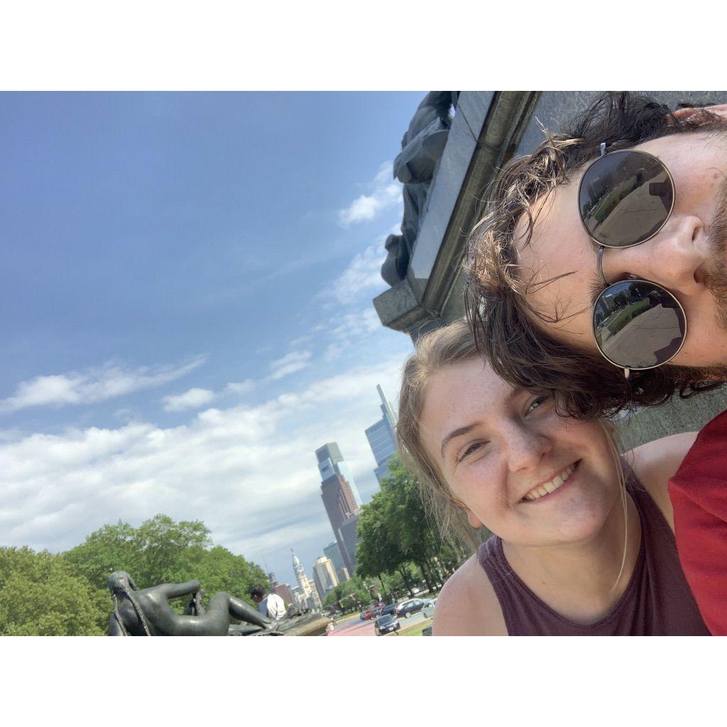 First time together in Philly at the start of our first road trip together!