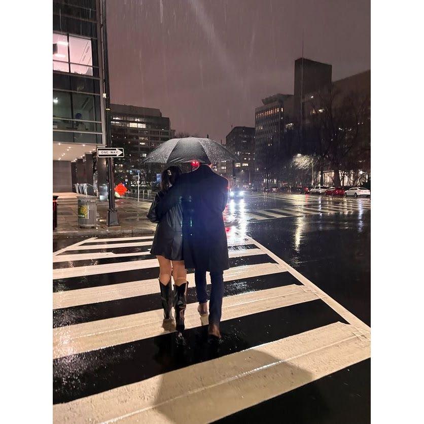 Rainy date night.