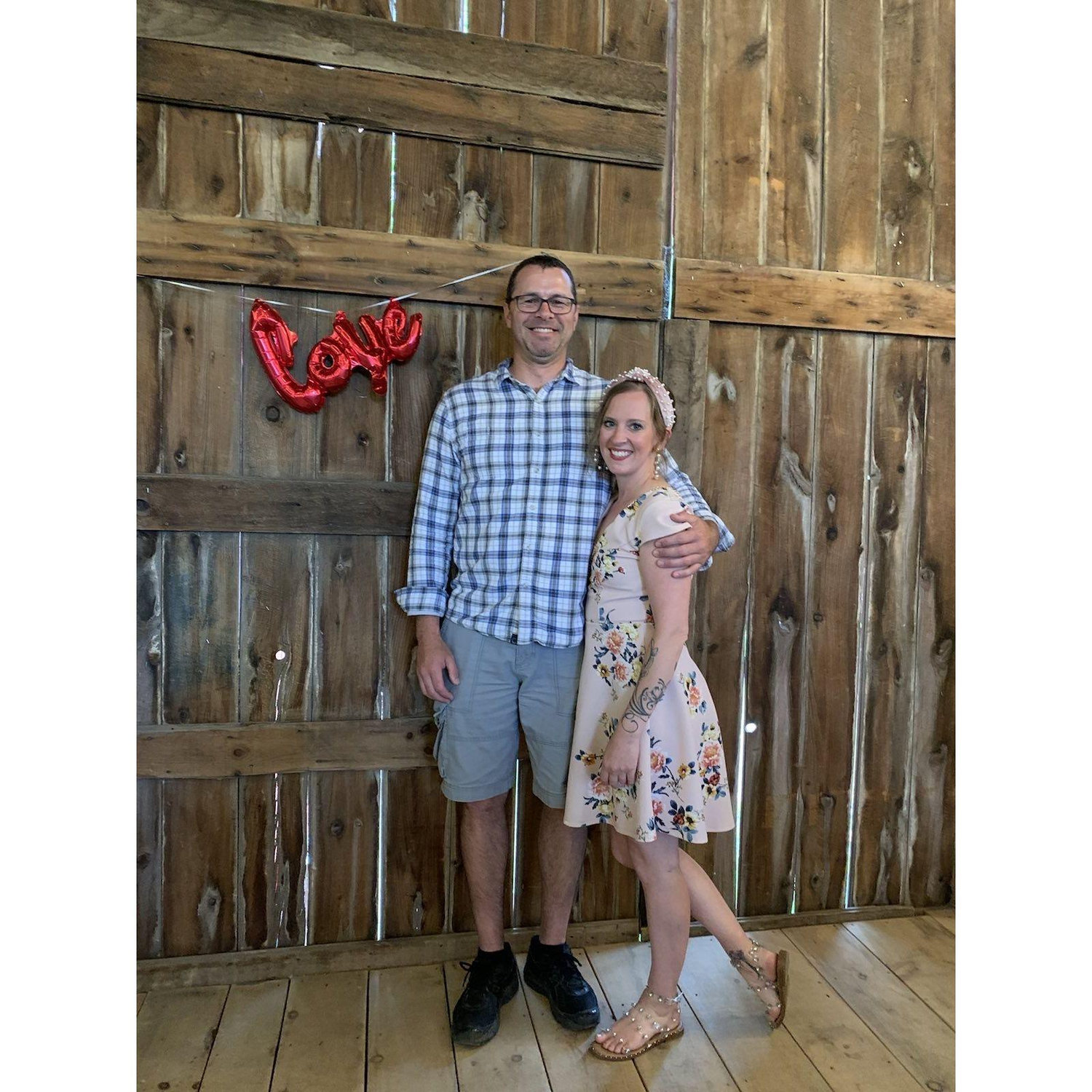 Celebrating the wedding of friend's Sally and Keith