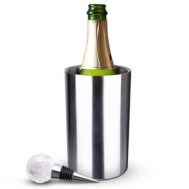 Wine Chiller Bucket-Wine Bottle Cooler, Wine Insulator With No Ice Bucket Design. Great Wine Accessories, Champagne and Wine Bottle Holder, Gifts For Wine Lovers