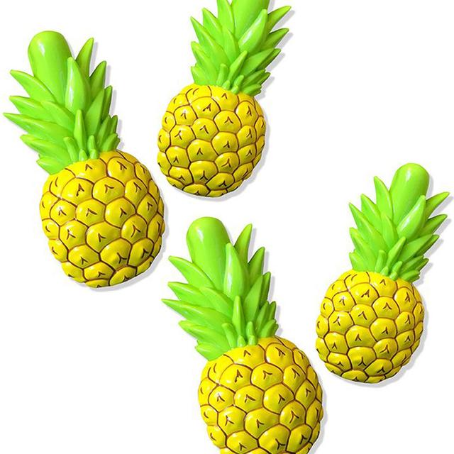 O2COOL 2 Pack Boca Beach Towel Clips, Pineapple