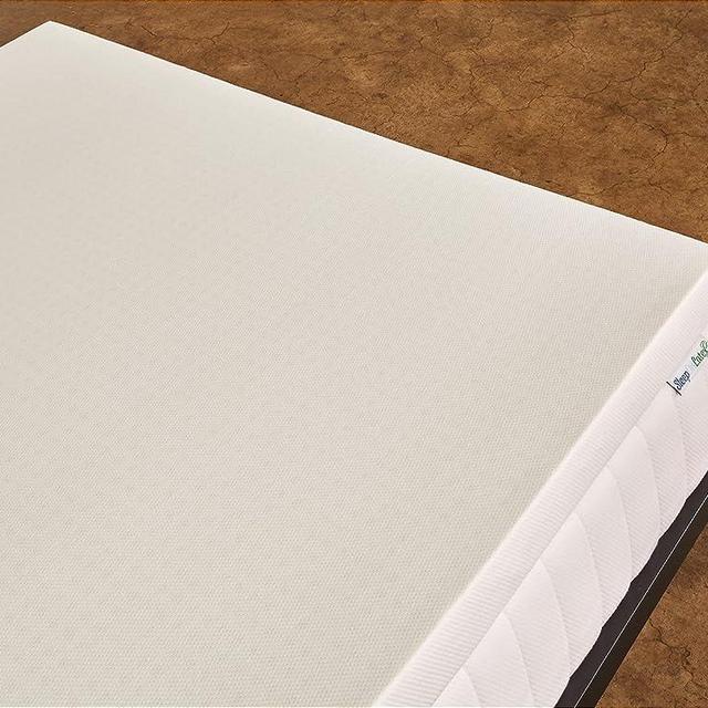 Pure Green Natural Latex Mattress Topper w/Cover - Firm - 2 Inch - Queen Size (GOTS Certified Organic)