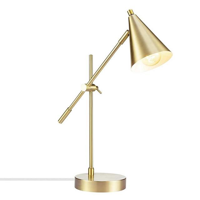 Globe Electric 52887 Tacoma Desk lamp, 18" 1-Light, Brass