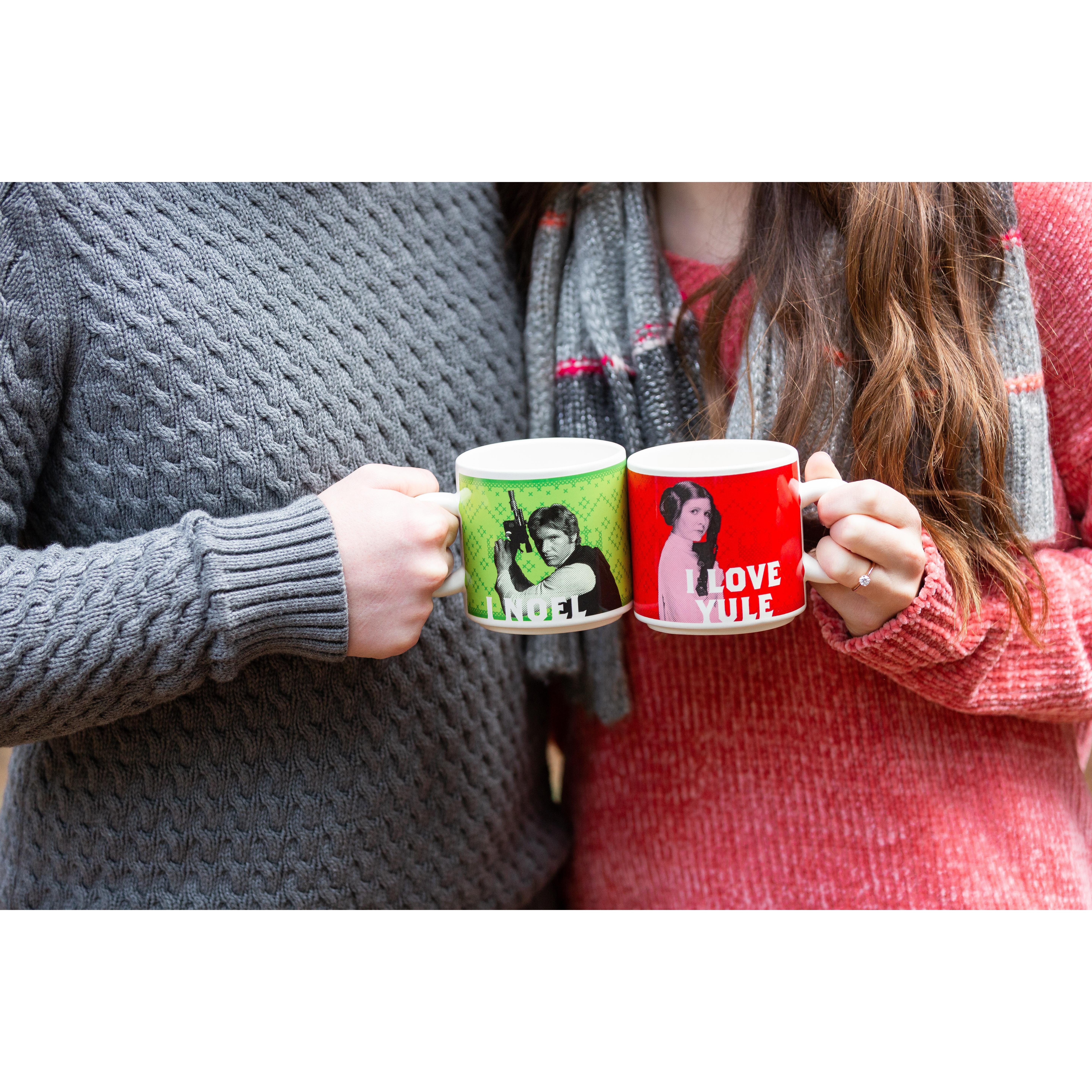 We know the mugs are in the wrong order, but I wanted to show off my ring ;)