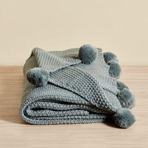 Pom Pom Throw Blanket