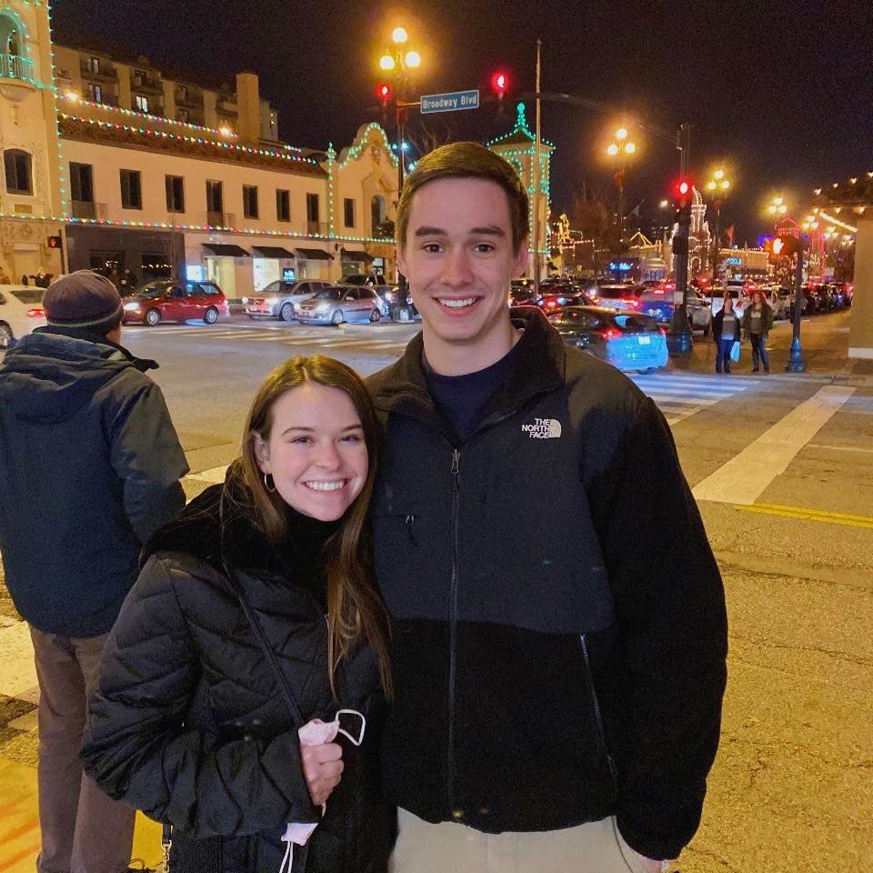 First trip together to visit Parker’s family in Kansas City, KS over Christmas break in 2020