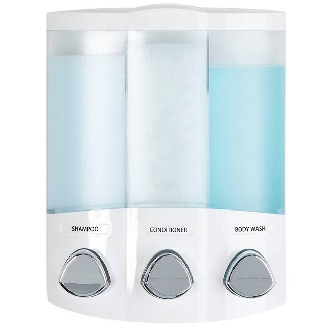 Better Living Products Euro Three Chamber Dispenser-White