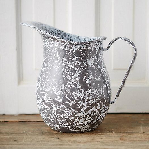 Marbled Enamel Pitcher