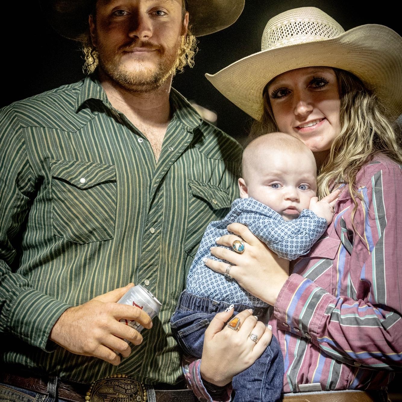 Family photo at the rodeo.