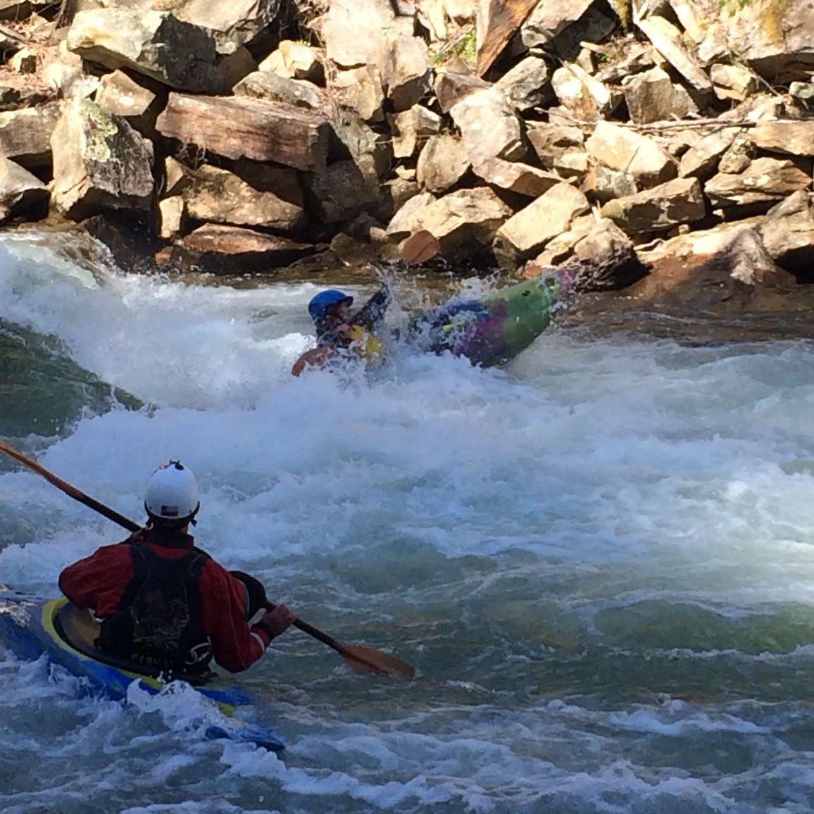 April 2016. Jared and Mel met taking a whitewater class at Texas A&M. 10 years later and Jared still has to watch Mel though every patch of whitewater.