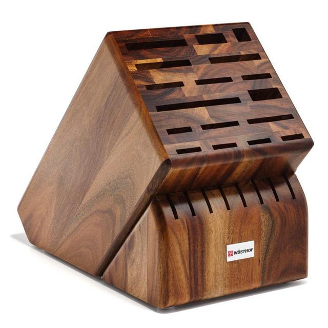 Wusthof 25-Slot Mega Block; Acacia