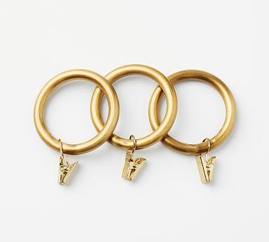 Set of 10 Curtain Rings (small)