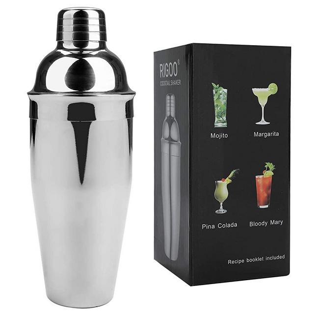 Cocktail Shaker 24 OZ Bartender Kit, Martini Shaker Stainless Steel Bar Kit Drink Mixer Shaker Set