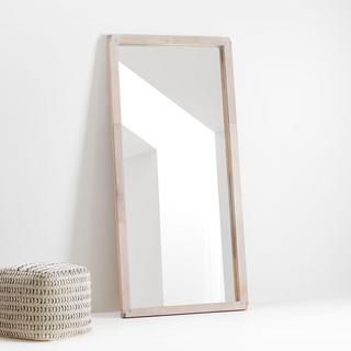 Sune Whitewashed Wood Floor Mirror