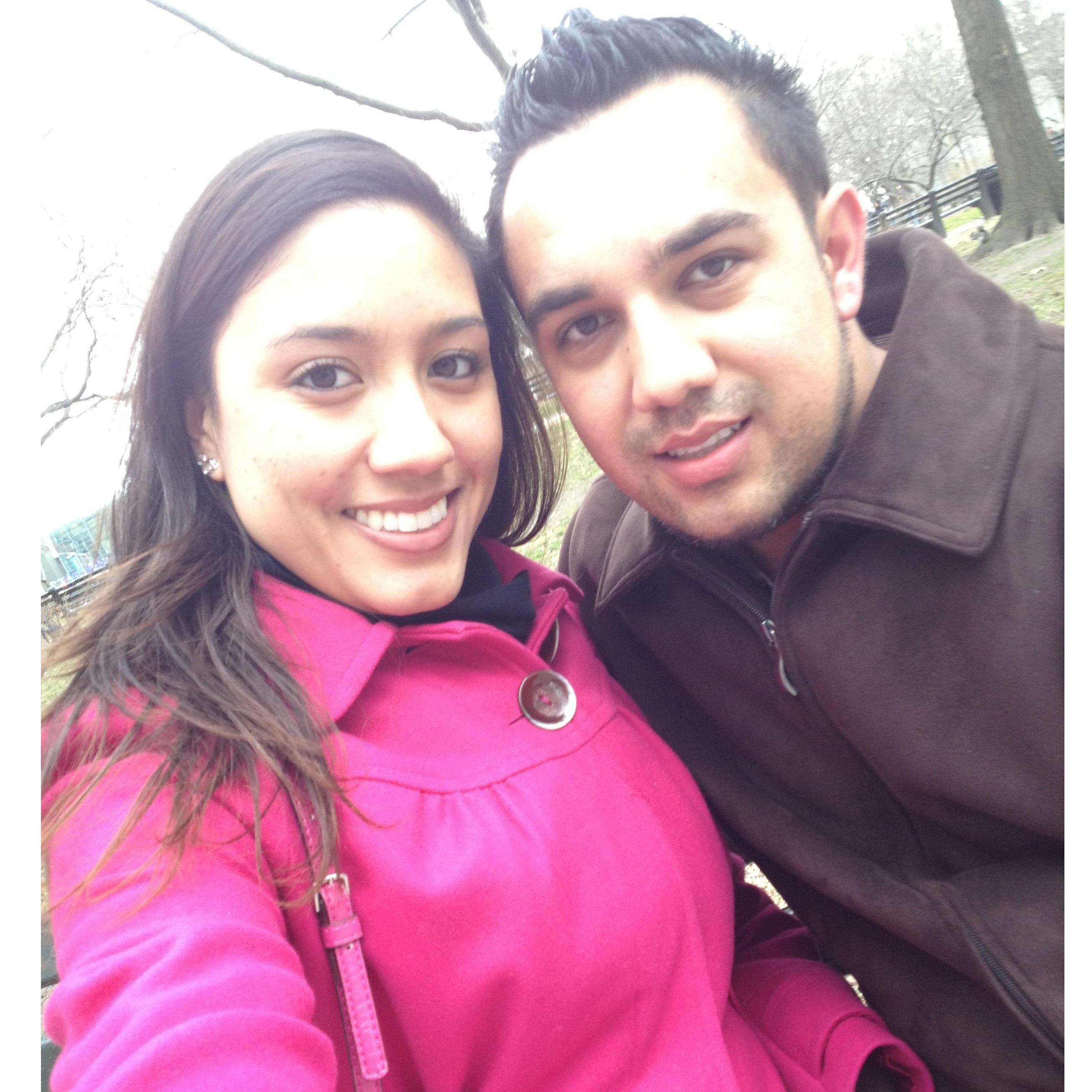 Luis's first time in NYC.